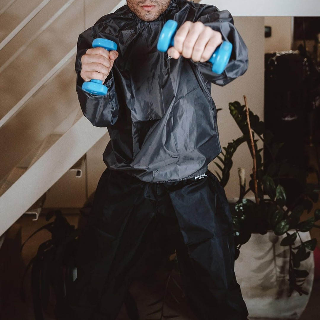 LEONE 1947 Trainingsanzug Sauna schwarz L-XL Schwarz