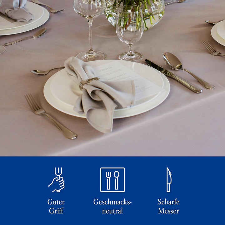 Villeroy &amp; Boch – Oscar Tafelbesteck 24 teilig, 6 Personen, spülmaschinenfest, rostfrei, Besteck Set