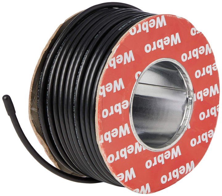 Webro WF100 Black Digital Coax Cable 50m on a Drum and Clips