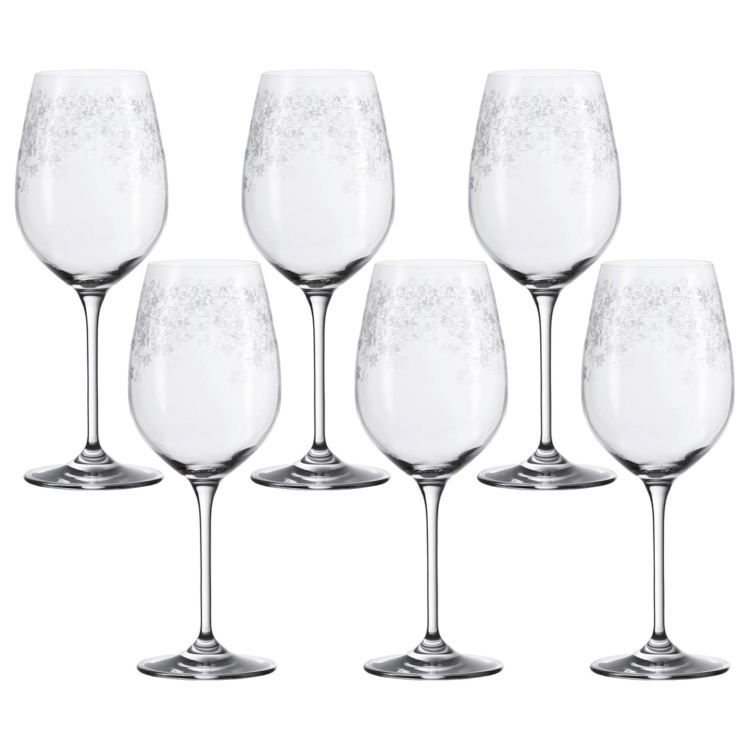 Leonardo Chateau Weisswein-Gläser, 6er Set, spülmaschinenfeste Wein-Gläser, Wein-Kelch mit gezogenem