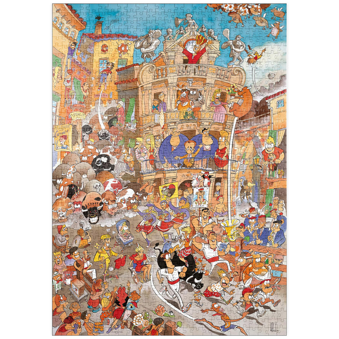 Pamplona - Hugo Prades - Premium 1000 Teile Puzzle - MyPuzzle Sonderkollektion von Heye Puzzle, 1000