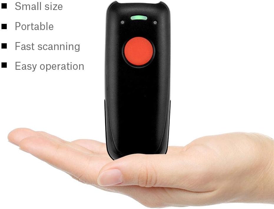 Wireless Barcode Scanner,Richer-R Drahtloser Bluetooth Barcode Scanner Barcodelesegerät,Tragbar Kabe