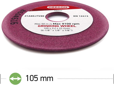 Oregon Q106547 Chainsaw Sharpener Replacement Grinding Wheel, 3/8" Low Profile.325, 1/4" Pitch, 1 pc