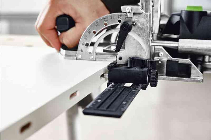 Festool Dübelfräse DF 500 Q-Plus DOMINO (mit DOMINO Fräser, Zusatzanschlag, Gabelschlüssel), im Syst