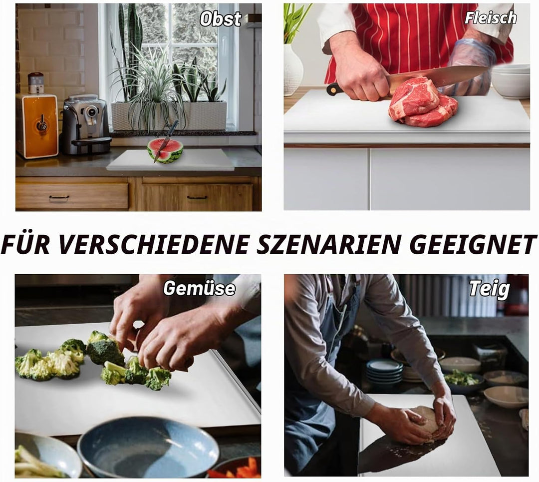 Edelstahl Arbeitsplatte Schneidebrett Küche Schneidbrettchen Schweres Schneidebrett Rutschfest und S