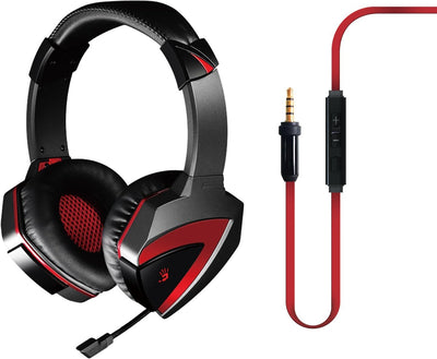 A4Tech G500 A4 Kopfhörer mit Mikrofon Gaming-headset rot-schwarz 3,5-mm-Klinkenstecker (1/8 Zoll)