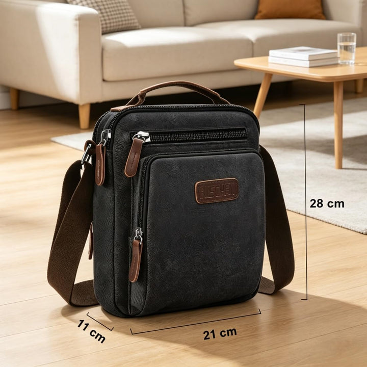 Umhängetasche Schultertasche für Herren, Damen und Jungen, Kuriertasche aus Canvas, Herrentasche für