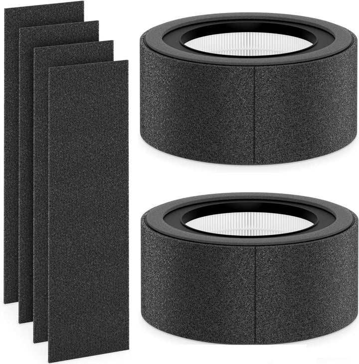 【2 PACK】 Z-1000 HEPA-Ersatzfilter und 4 zusätzliche Aktivkohle-Vorfilter, kompatibel mit TruSens Z-1