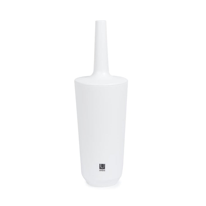 Umbra 1004478-660 Corsa Toilet Brush, WC-Büstenhalter aus Keramik, Weiss Toilettenbürstenhalter Weis