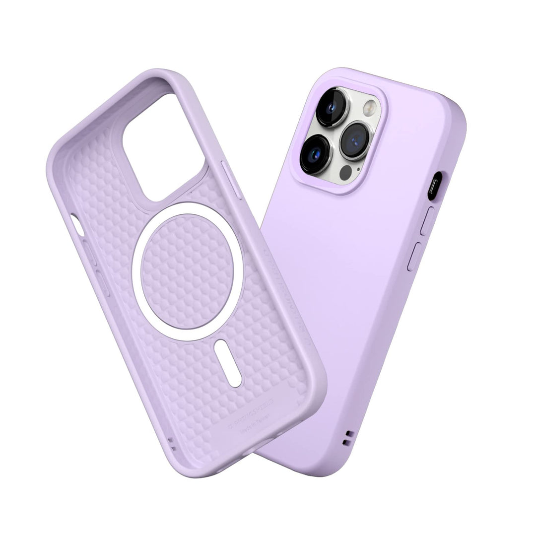 RhinoShield Case kompatibel mit [iPhone 14 Pro] | SolidSuit MagSafe iPhone 14 Pro - Violett, iPhone