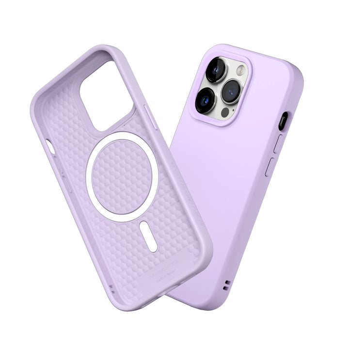 RhinoShield Case kompatibel mit [iPhone 14 Pro] | SolidSuit MagSafe iPhone 14 Pro - Violett, iPhone