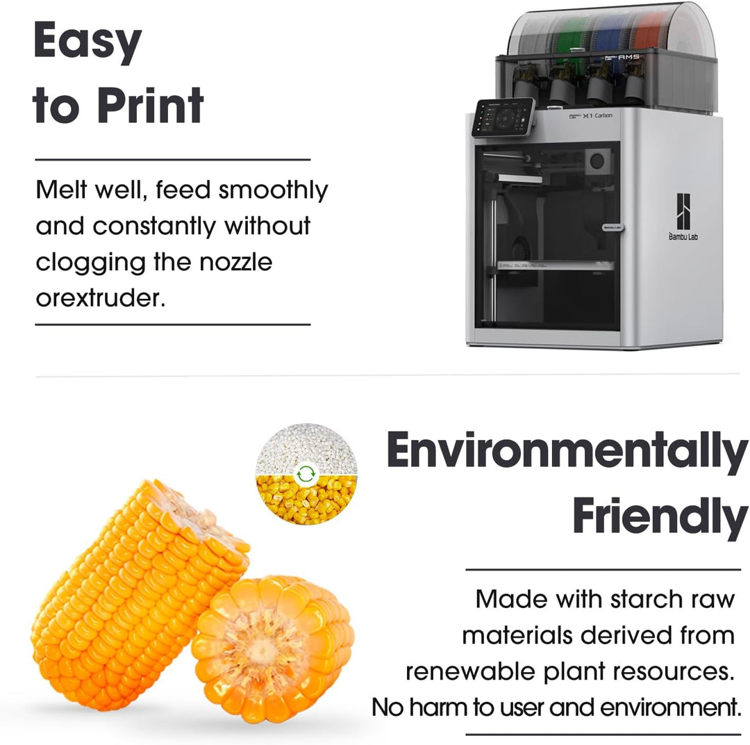 eSUN Silk Dual-Color PLA Filament 1.75mm, Co-Extrusion Silk Magic PLA 3D-Druck Filament, Farbverlauf