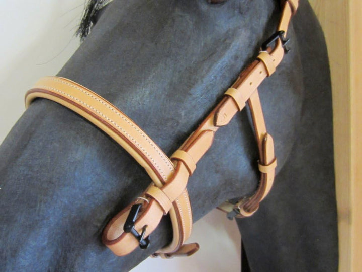 PS Pferdeartikel Weiche Spanisch - Barocke Trense Ameno Cob - Farbe Schwarz, Cob - Farbe Schwarz