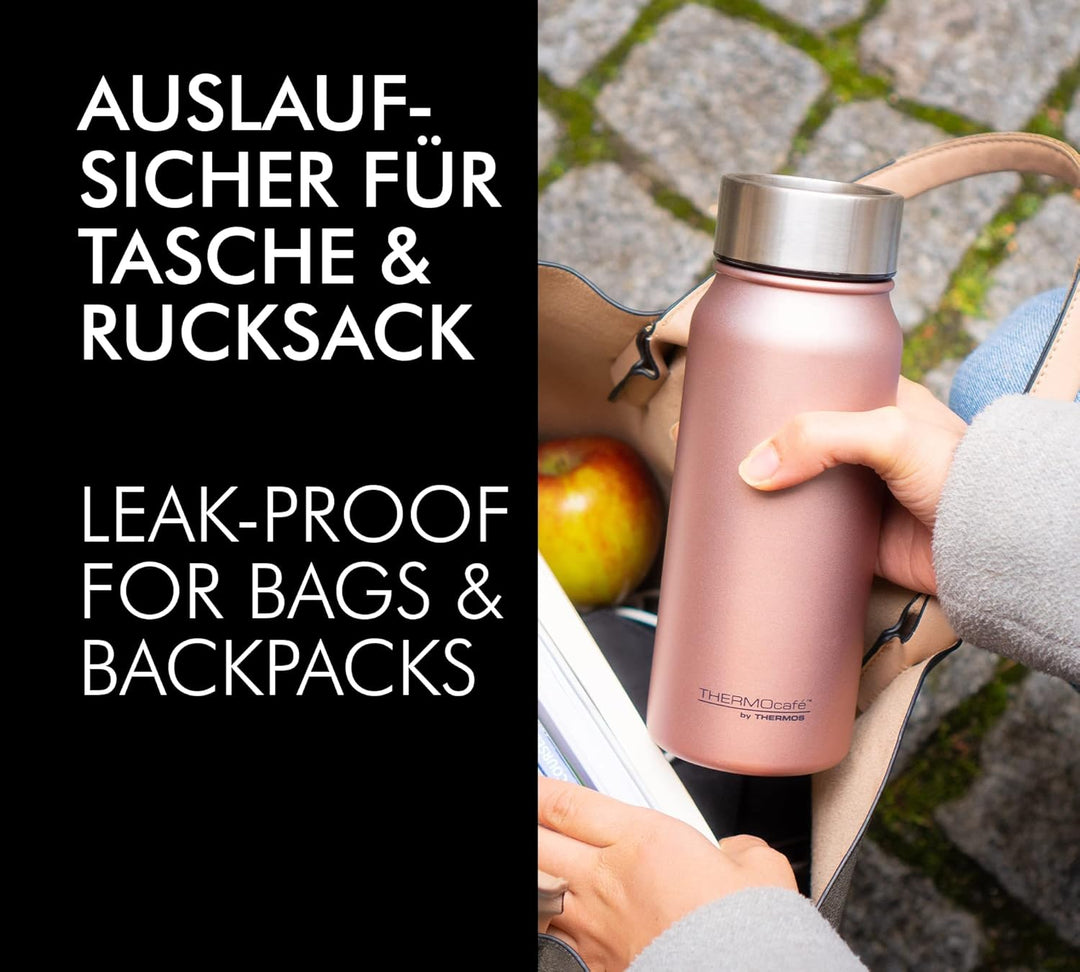 THERMOcafé by THERMOS TC DRINKING MUG stainless steel mat 0,35l, Thermobecher Edelstahl, Isolierbech