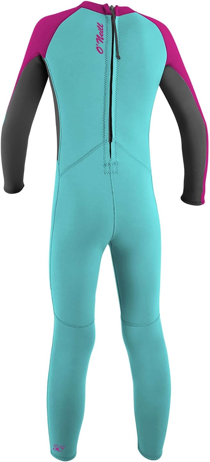 O'Neill Herren Toddler Reactor Ii 2mm Back Zip Full Wetsuit Neoprenanzug 6Y Aqua / Berry, 6Y Aqua /