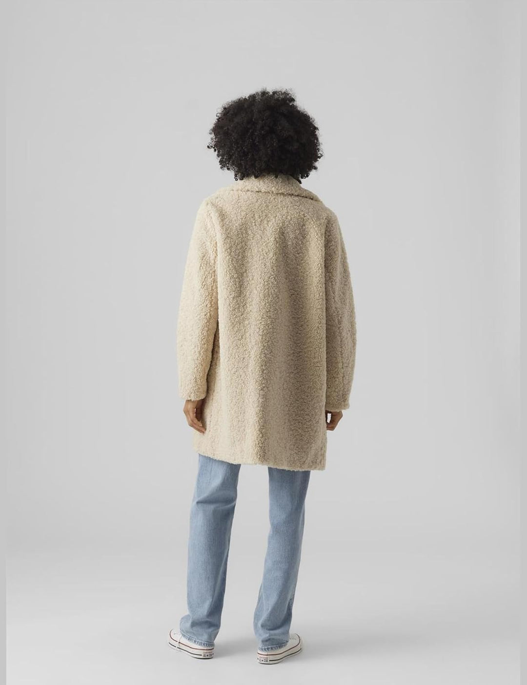 VERO MODA female Teddyfell Mantel VMKYLIE Mantel L Oatmeal, L Oatmeal