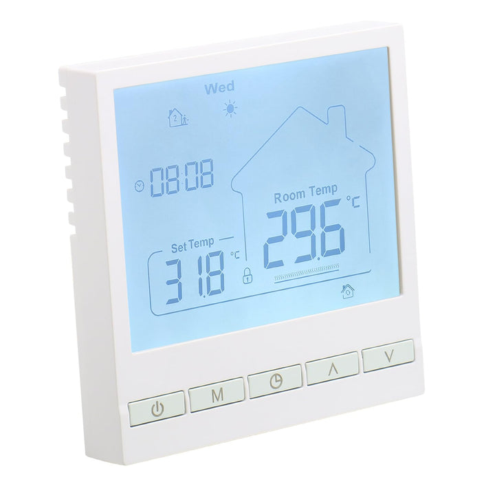 Wengart Digitaler Elektroheizung Thermostat WG902,AC230V 20A Programmierbarer Thermostat,Präzise Tem