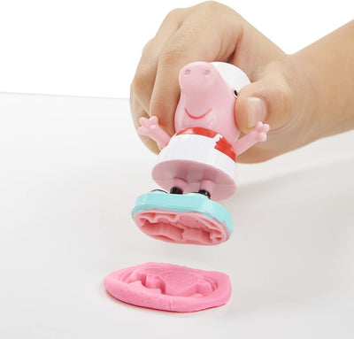 Play-Doh Peppas Eiswagen Spielset, Peppa und Schorsch Figuren und 5 Dosen, Multicolour, Einheitsgrös