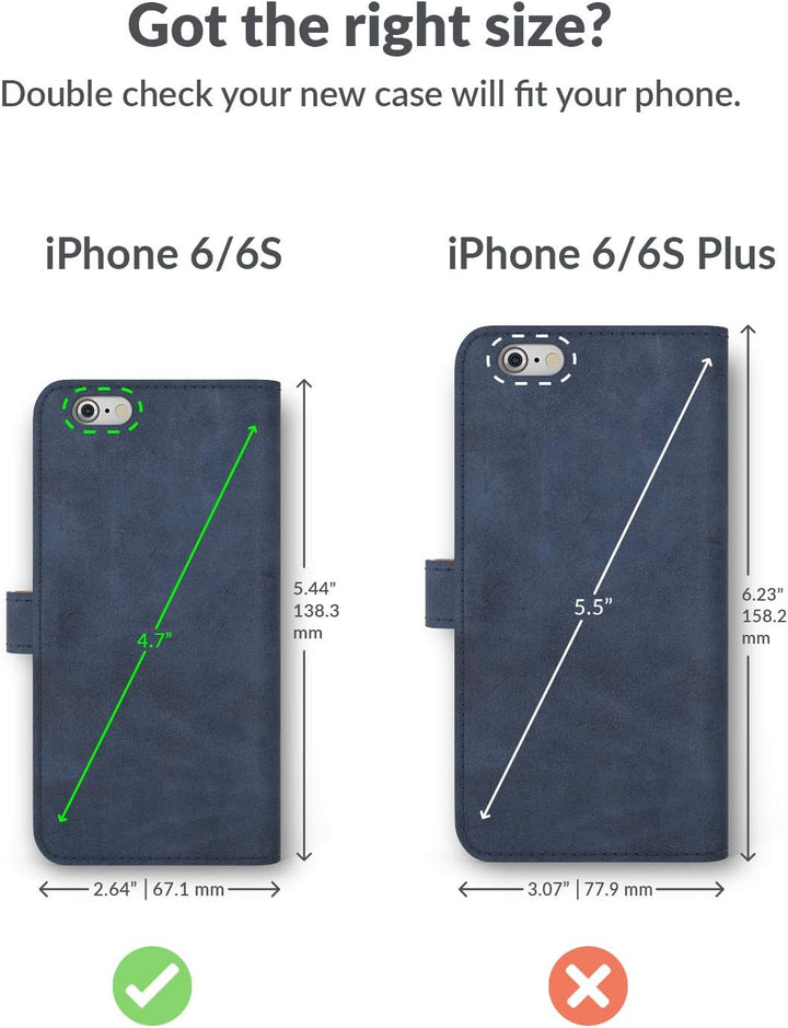 Snakehive iPhone 6 Handy Schutzhülle/Klapphülle echt Lederhülle, Handmade in Europa für iPhone 6 - (