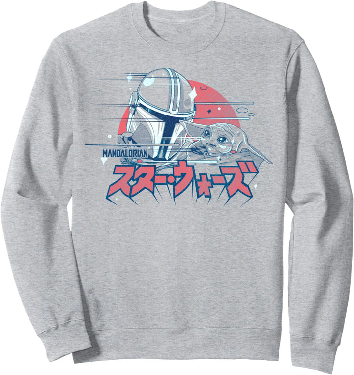 Star Wars Mandalorian & The Child Pastel Kanji Sweatshirt