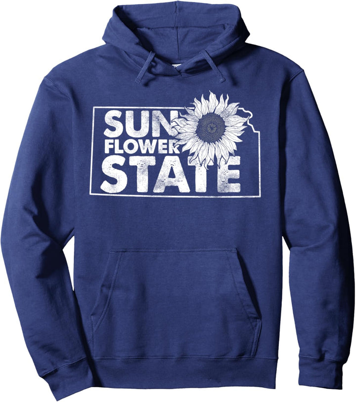 The Sunflower State Kansas Hometown Pride Vintage Pullover Hoodie