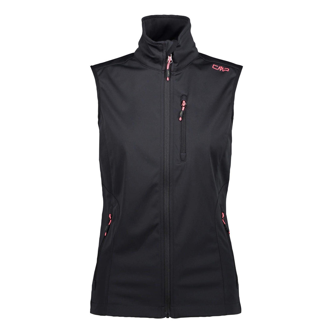 CMP Damen Softshell Waterproof Vest WOMAN VEST 40 Anthracite-Gloss, 40 Anthracite-Gloss