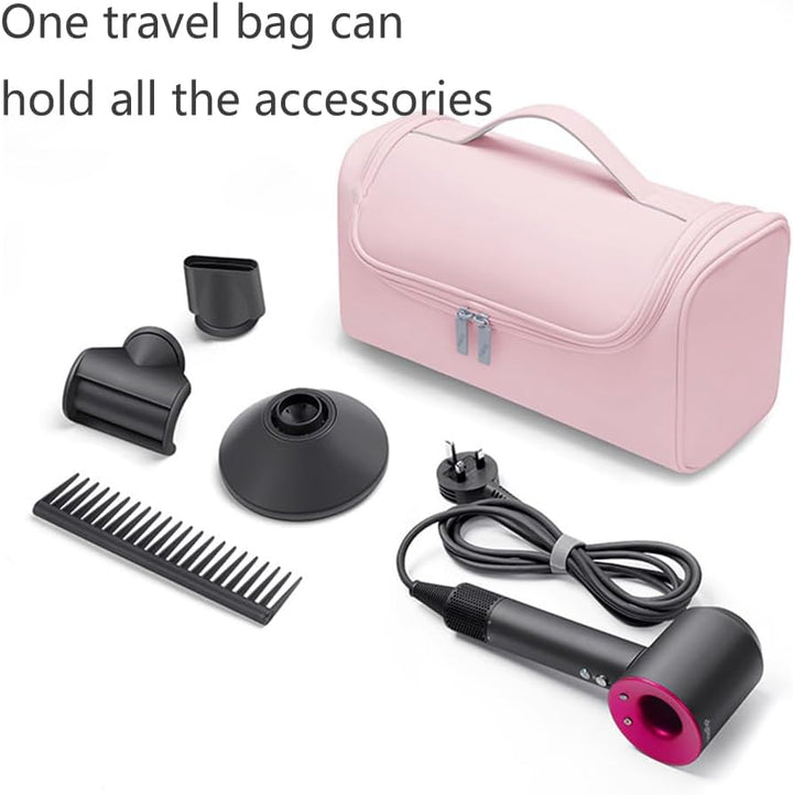 Reisetasche für Haartrockner, tragbare Aufbewahrungstasche mit Aufhängehaken, wasserdichte Organizer