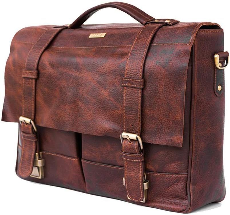 Julké Unisex-Erwachsene Maximus Laptop Tasche in Braun