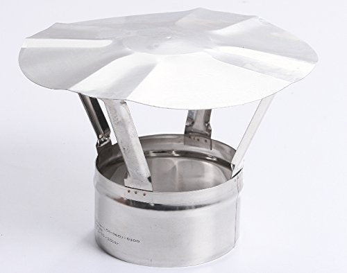 Regenhaube Regenhut Schornsteinabdeckung Einsteck für Ofenrohre Kamin Edelstahl 10 Grössen (Ø 140),