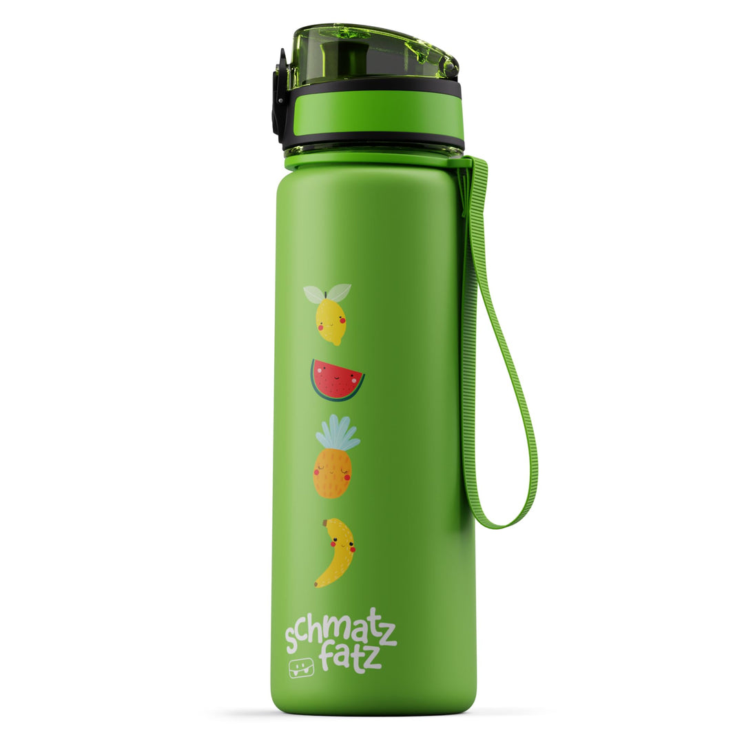 schmatzfatz Trinkflasche Kinder 500ml - Auslaufsicher, BPA-frei, 1-Klick-Verschluss, Tritan, Kinderf