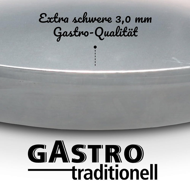 GSW 860529 GastroTraditionell Lyoner Eisen Pfanne - 32cm 32 cm, 32 cm