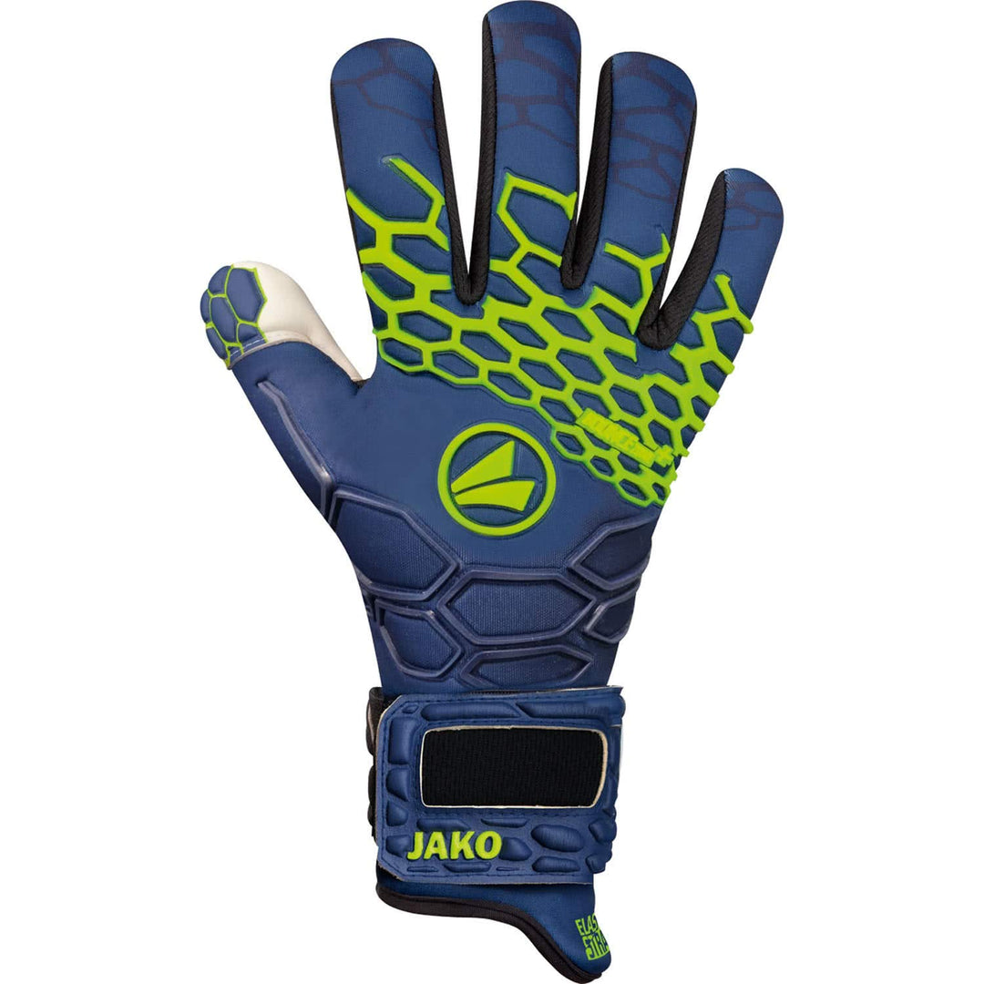 JAKO Uni Torwart-handschuh Prestige GIGA Negative Cut, navy/lemon, 9.5, 2551 11 navy/lemon, 11 navy/