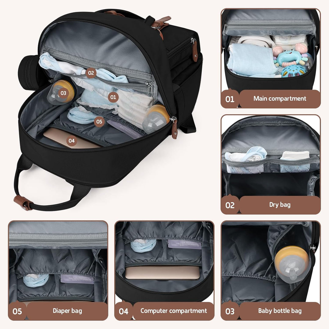 Maelstrom Uni-Erwachsene Msdbp01 Wickelrucksäcke (1er Pack) 30L 30 L, Schwarz, 30L 30 L, Schwarz