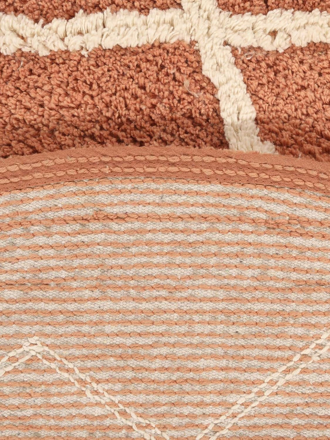 RugVista Badematte Riviera, ∅ 90 cm, Rund, Mittelflor, Moderner Badteppich, Maschinenwaschbar bis 30