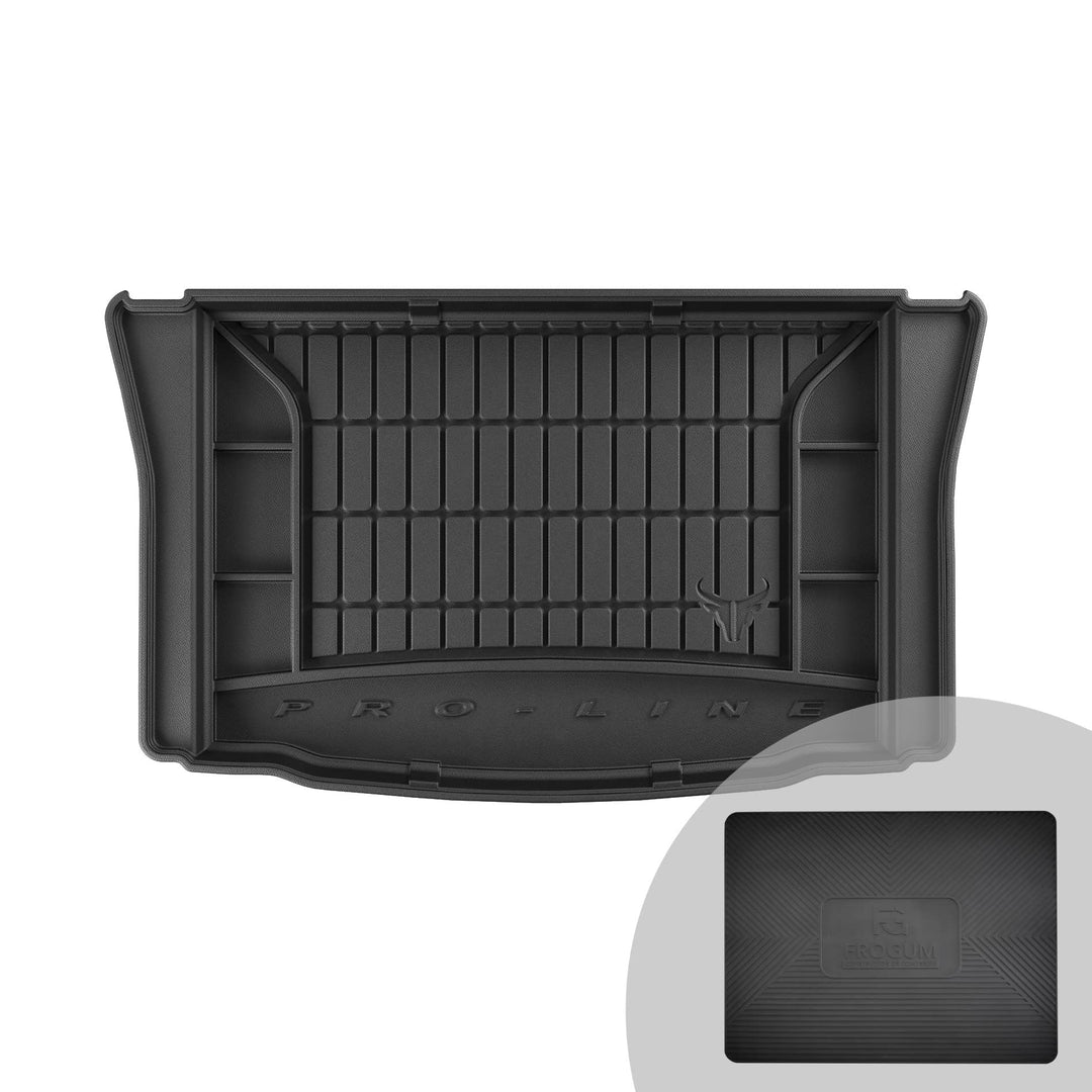 FROGUM ProLine 3D Gummimatte Exklusive Auto Kofferraummatte Kofferraumwanne für SEAT MII 2011-2019,