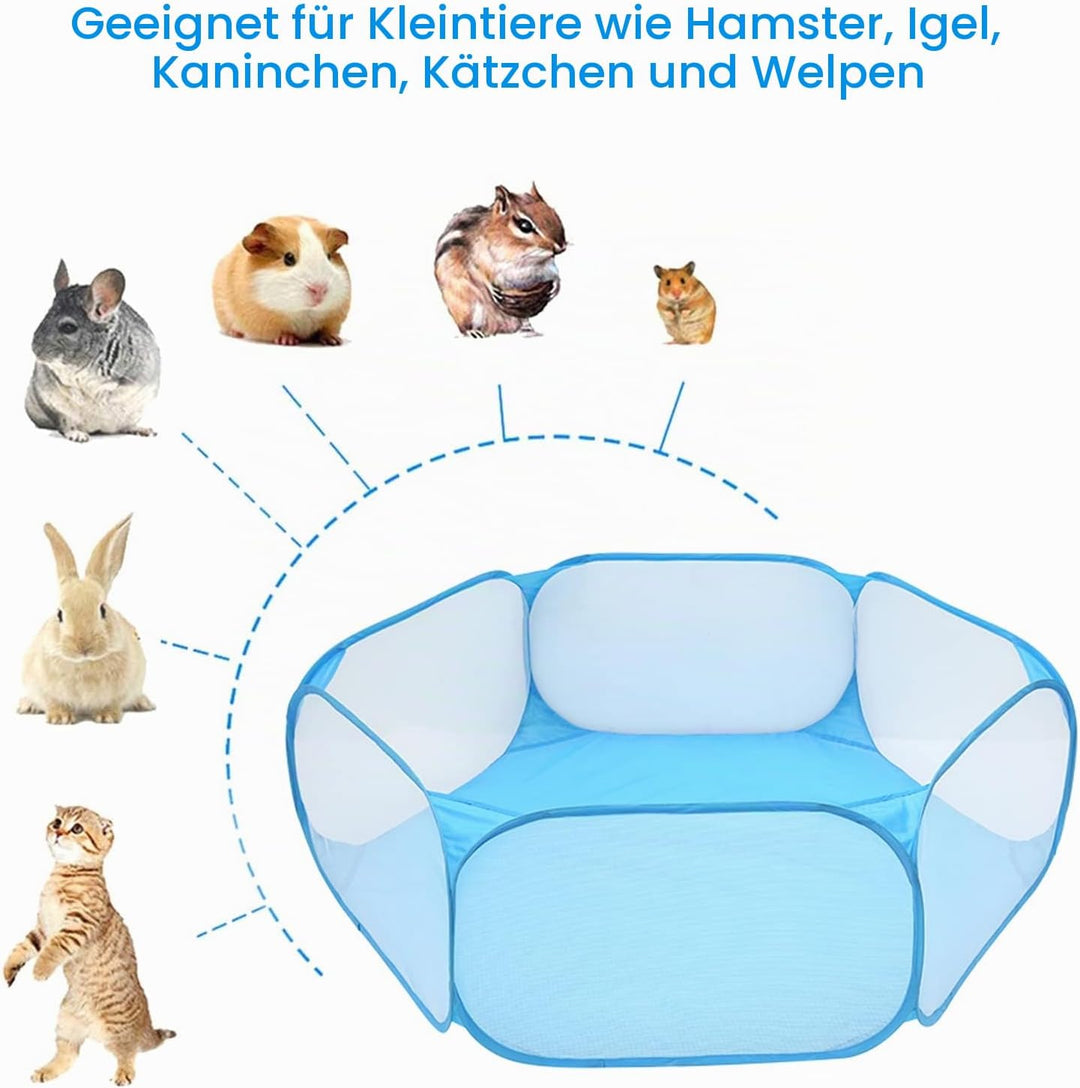 Kleintiere Laufstall, Faltbar Bällepool, Haustierzaun, Bällebad, Atmungsaktives Tierkäfigzelt,für Me