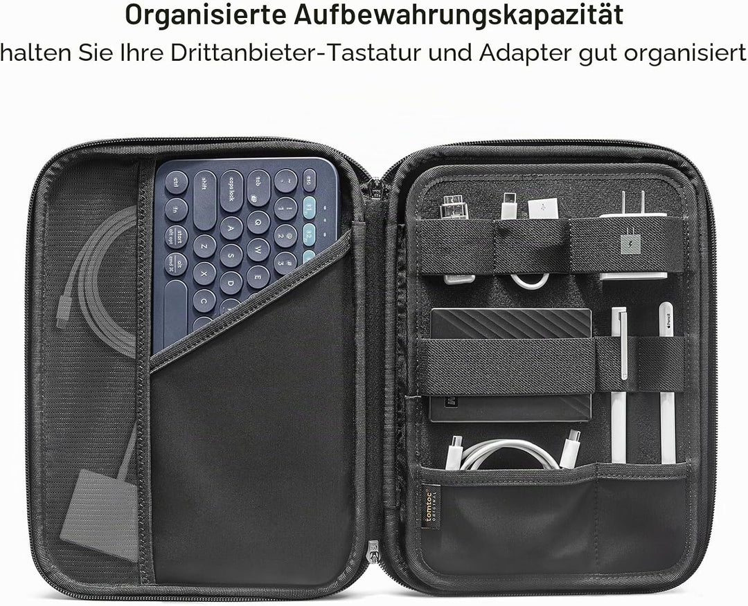 tomtoc Portfolio Tablet Tasche für 11 Zoll iPad Pro M2&amp;M1 4/3/2/1 2022-2018, 10,9" iPad 10 2022, 10,