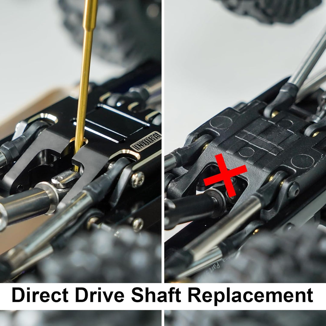 INJORA Unterfahrschutz 53g Getriebelager für 1/18 RC Crawler TRX4M Upgrade Schwarz, Schwarz