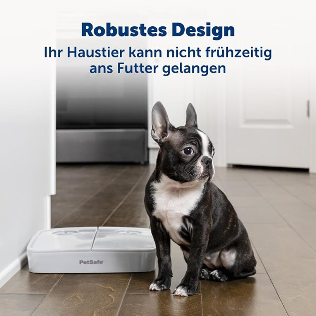 PetSafe Futterautomat für 2 Mahlzeiten, Integrierte Schaltuhren, BPA-freier Futternapf, Für Trockenf