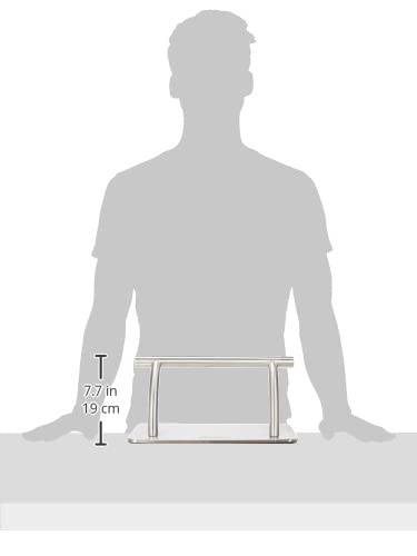 Efalock Professional Fussstütze Stand-by Aus Edelstahl, 18 cm x 19 cm x 36 cm