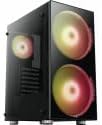 AeroCool Python Tempered Glass Windowed Mid Tower Case Schwarz PYTHON
