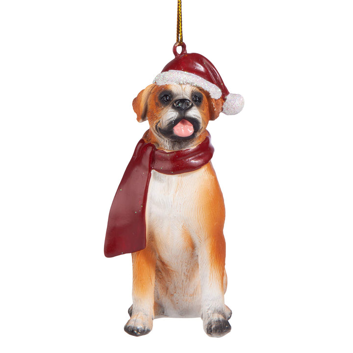 Design Toscano JH576302 Boston Terrier Urlaub Hund Ornament Skulptur Boxer Full Color, Boxer