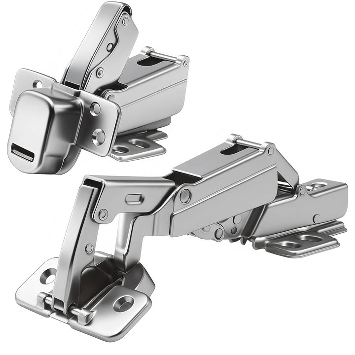 TamBee 175 Grad Scharniere, rahmenlose Schranktüren, Scharniere, verdeckt, hydraulisch, verstellbare
