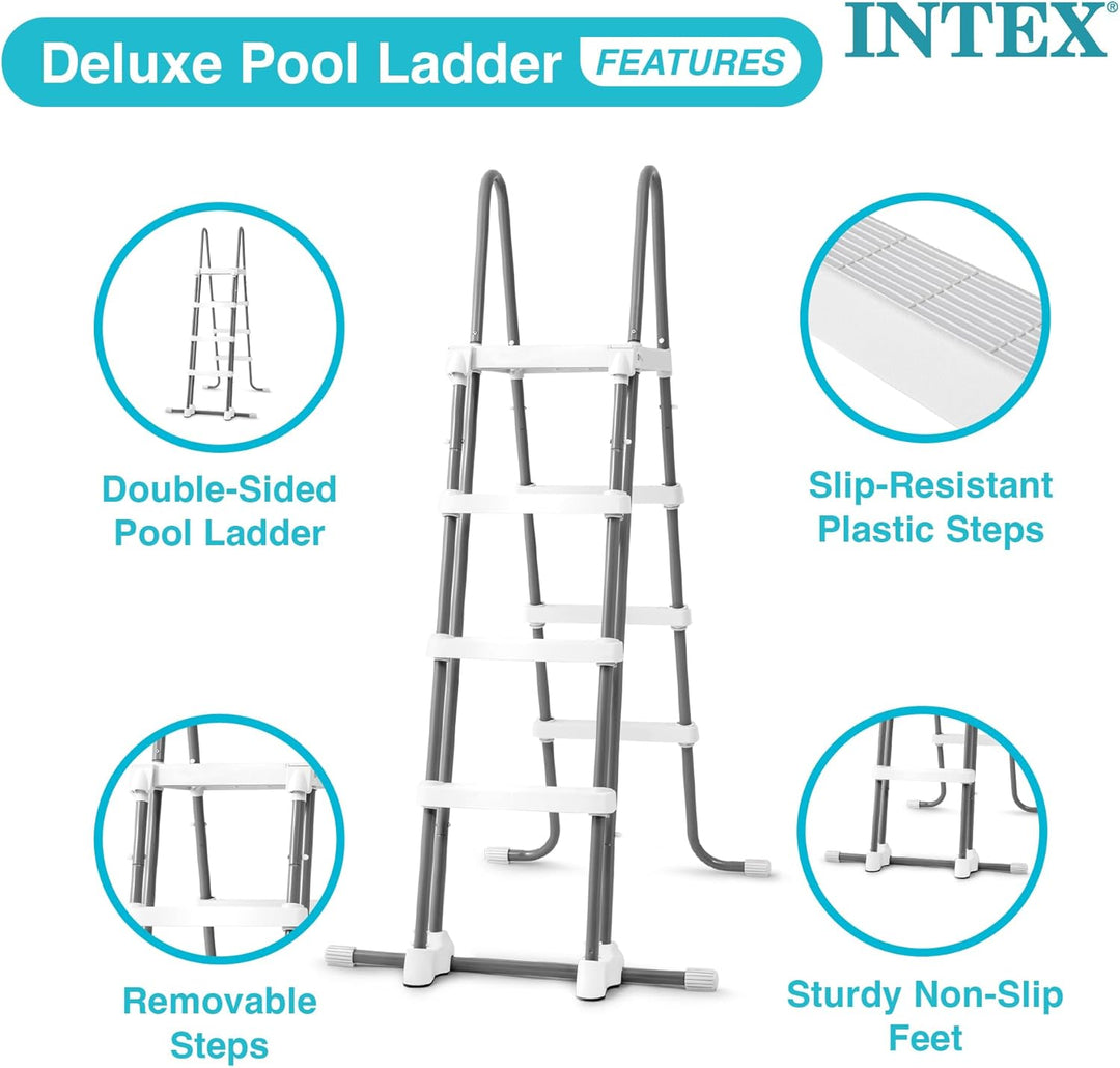 POOL LADDER WITH REMOVABLE STEPS for use