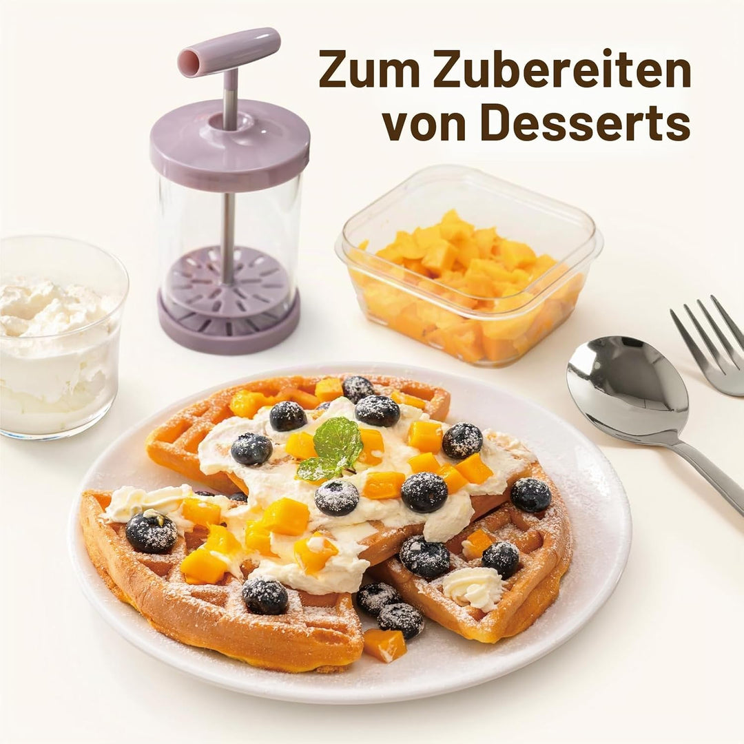 Manueller Schlagsahnespender Handheld DIY Schlagsahnespender Professioneller Sahnebereiter für Gesch