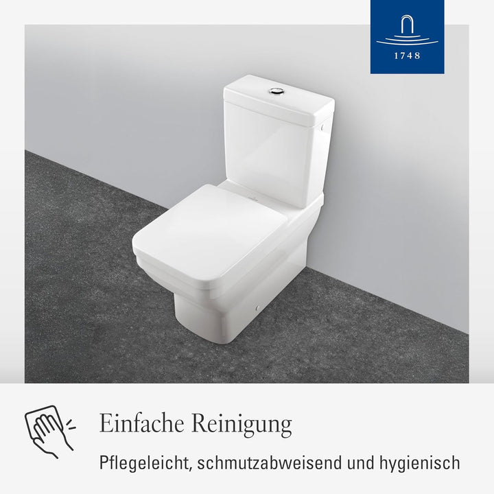 Villeroy & Boch WC-Sitz Architectura - Toilettendeckel Weiss glänzend aus Duroplast - Toilettensitz
