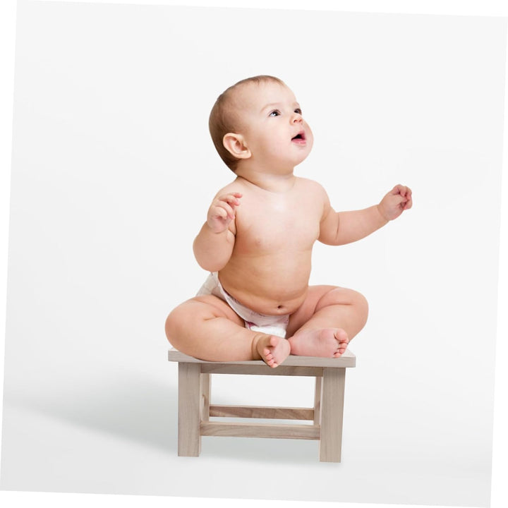 STOBAZA Kleiner Hocker Vielseitig als Sitz und Fussbank Kompakt Leicht für Schuhwechsel Zuhause und