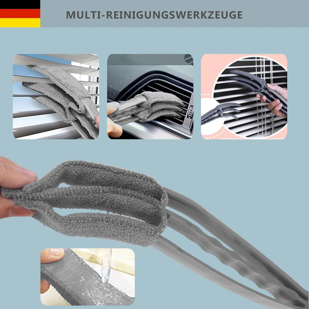 Staubwedel Teleskop Waschbar 6er Set Mikrofaser Köpfe– Staubwedel Lang Ausziehbar Bis 2.5M – Staubwi