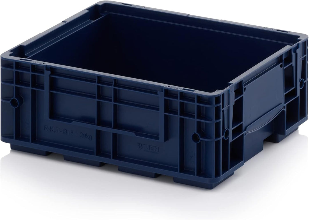 2x R-KLT Behälter 40 x 30 x 14,7 * Kleinladungsträger blau 40x30x15 Eurobehälter Industrie KLT 4315