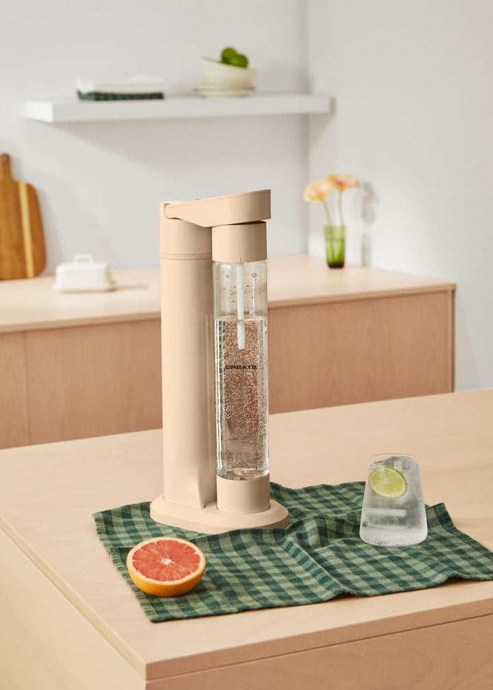 CREATE/SODA MAKER STUDIO/Wassersprudler 1L Sand/Keine CO2-Flaschen enthalten, kohlensäurehaltig in 4